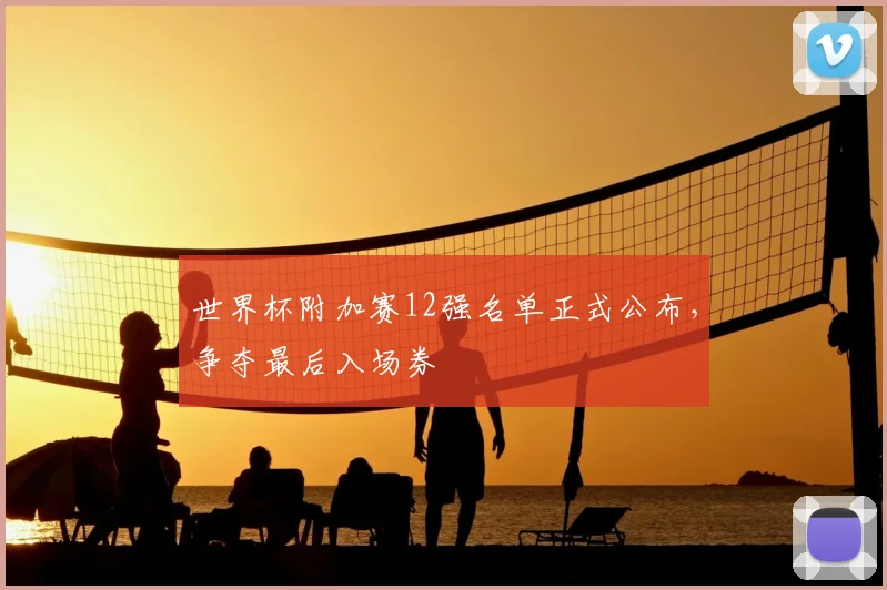 世界杯附加赛12强名单正式公布,争夺最后入场券