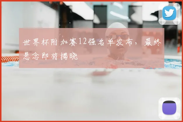 世界杯附加赛12强名单发布,最终悬念即将揭晓